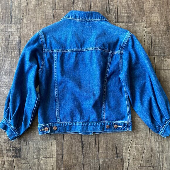 Gap X Doen Kids Oversized Icon Denim Jacket Size Med - Picture 6 of 7